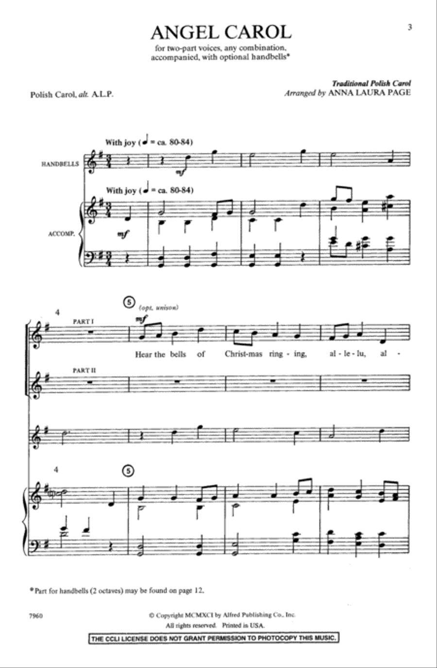 Angel Carol Angel Carol 2-Part scores gallery preview page 3
