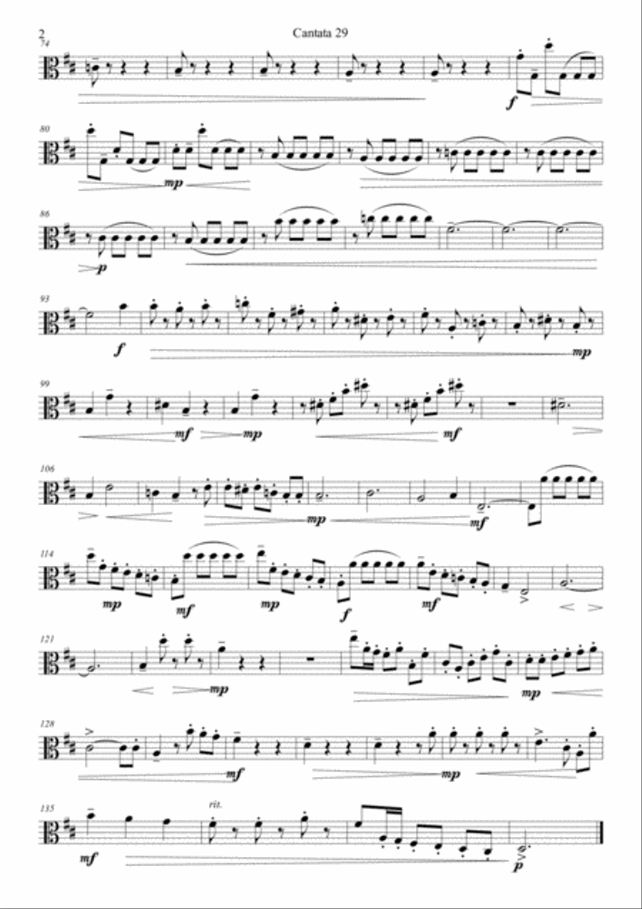 Arrangement to string orchestra of Bach masterpeace. String Orchestra scores gallery preview page 6