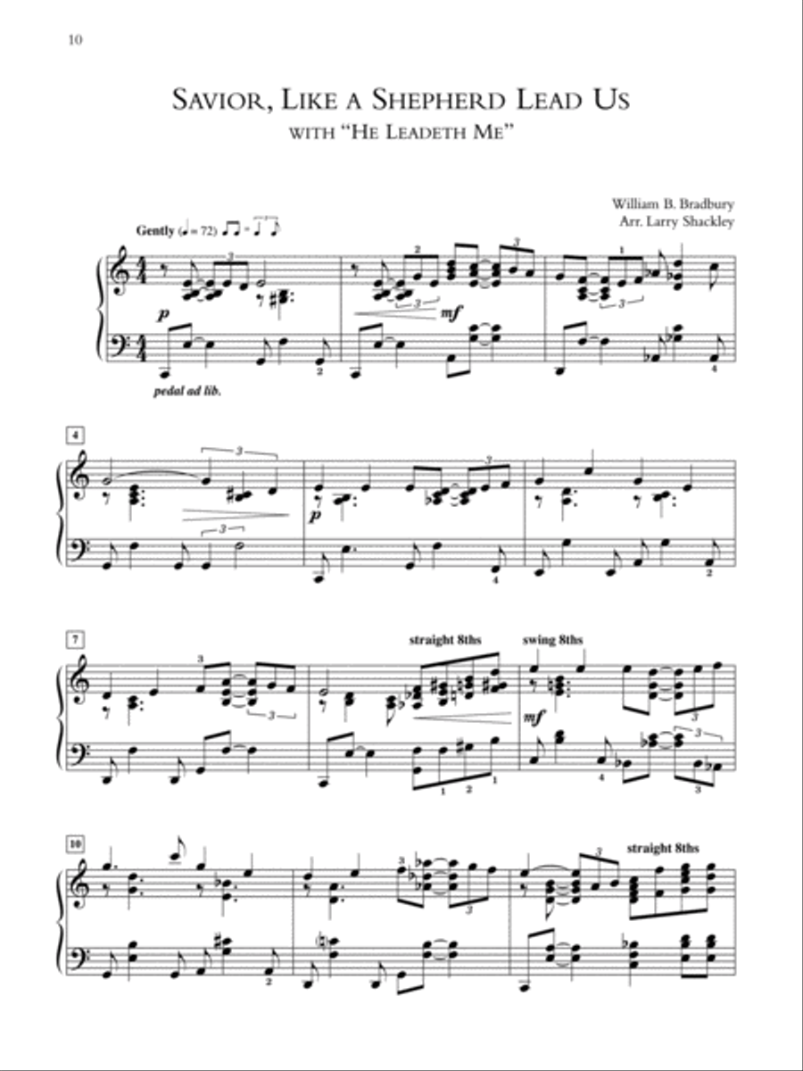 Hymns for a Jazzy Sunday Morning Piano Solo scores gallery preview page 3