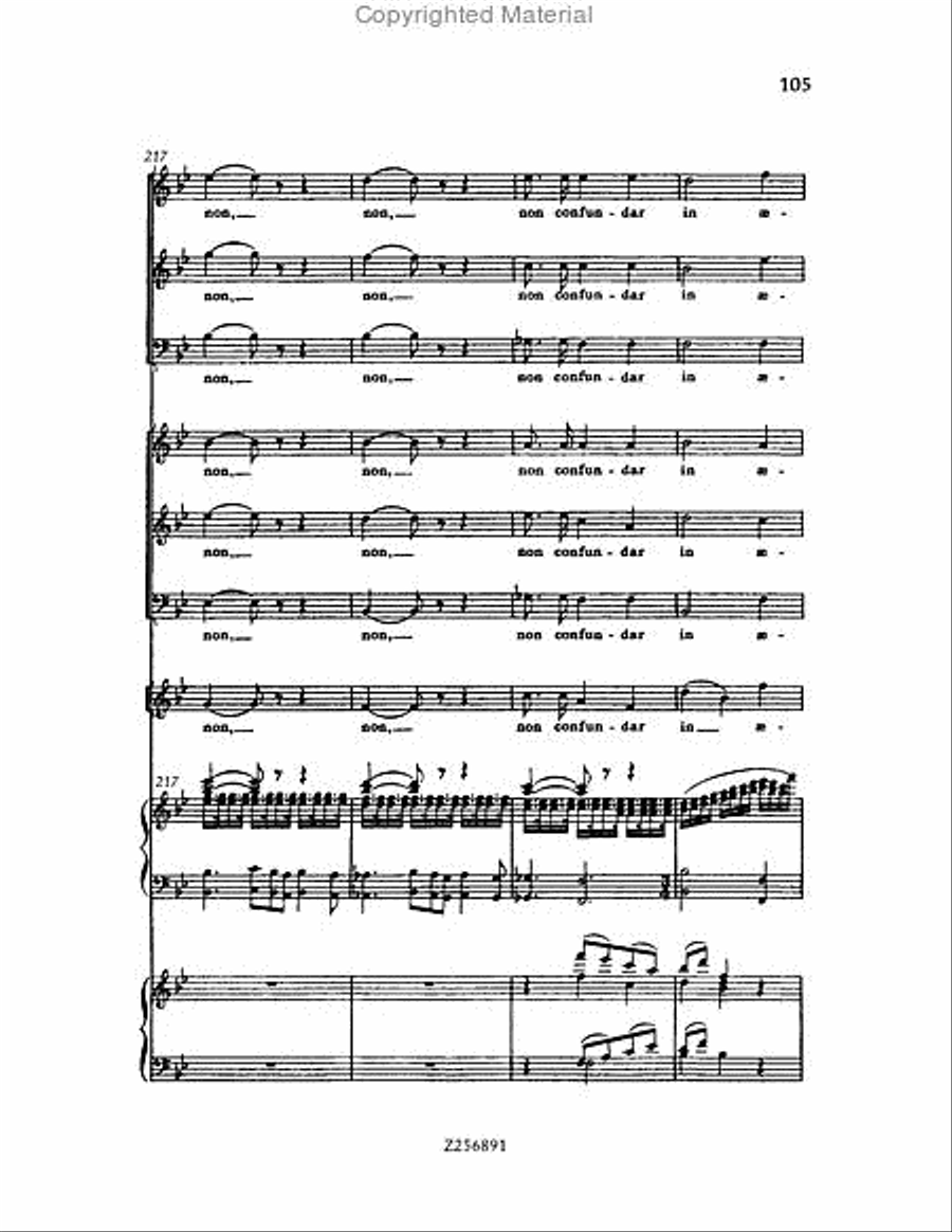 Te Deum, H 118 Choir scores gallery preview page 105