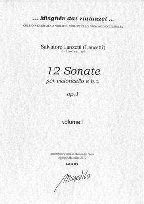 Book cover for 12 Sonate op.1 (Paris, s.a.)