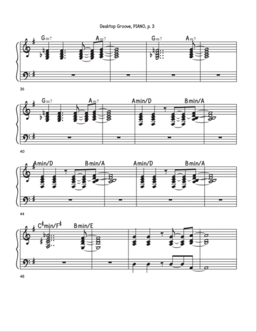 Desktop Grove for big band piano Jazz Ensemble scores gallery preview page 3