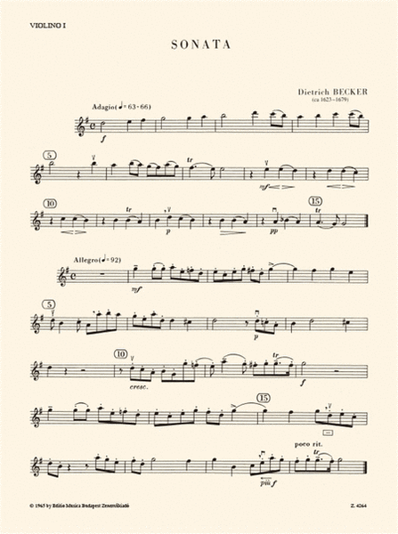 Tänze und Triosonaten aus dem 17.Jahrhundert II f