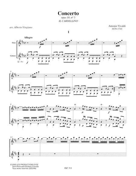 Concerto opus 10, no 3