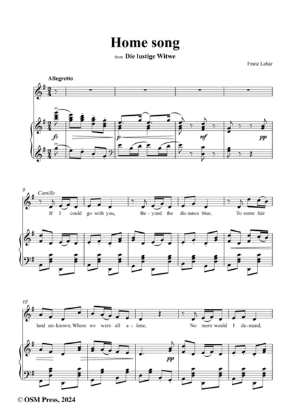 Lehár-Home song,in G Major