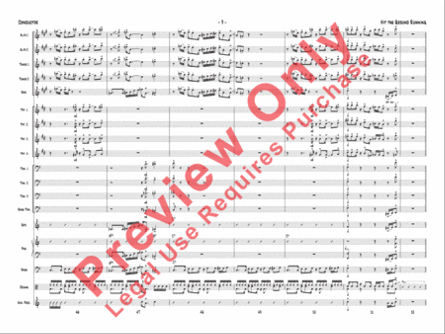 Hit the Ground Running Jazz Ensemble scores gallery preview page 12
