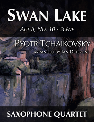 Book cover for Swan Lake (for Saxophone Quartet)