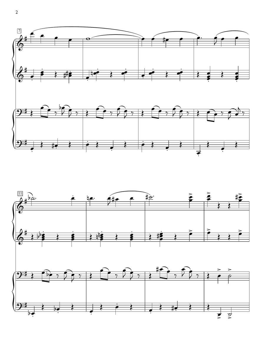 A Spoonful Of Sugar (from Mary Poppins) (arr. Jennifer and Mike Watts) 1 Piano, 4-Hands scores gallery preview page 2
