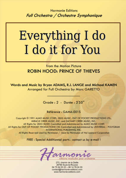 (Everything I Do) I Do It For You - from the Motion Picture ROBIN HOOD: PRINCE OF THIEVES image number null