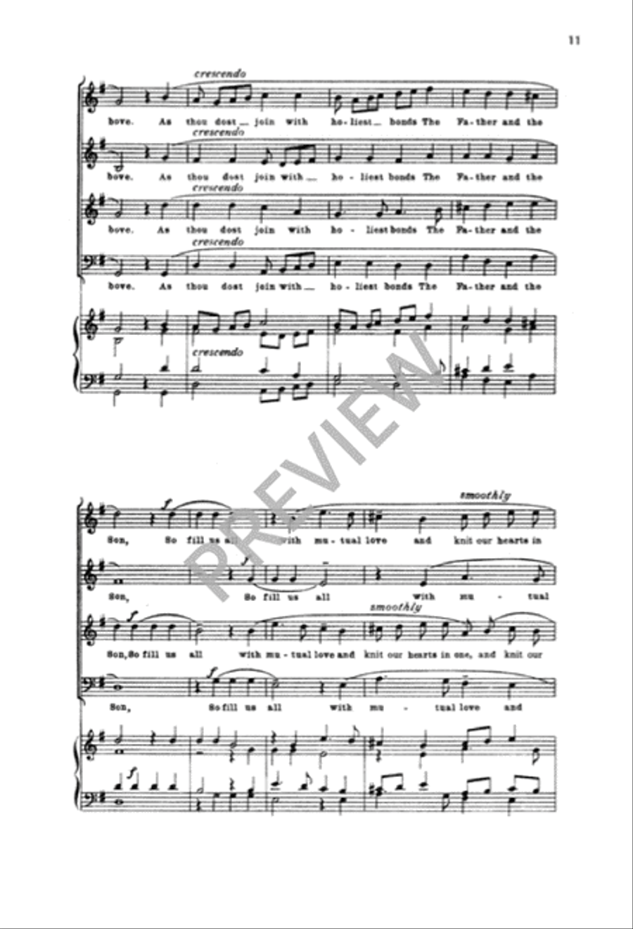 Four Motets 4-Part scores gallery preview page 12