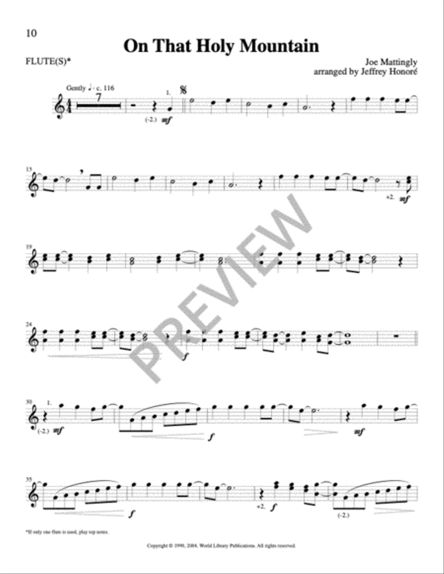 On That Holy Mountain Handbell Parts Choir scores gallery preview page 7