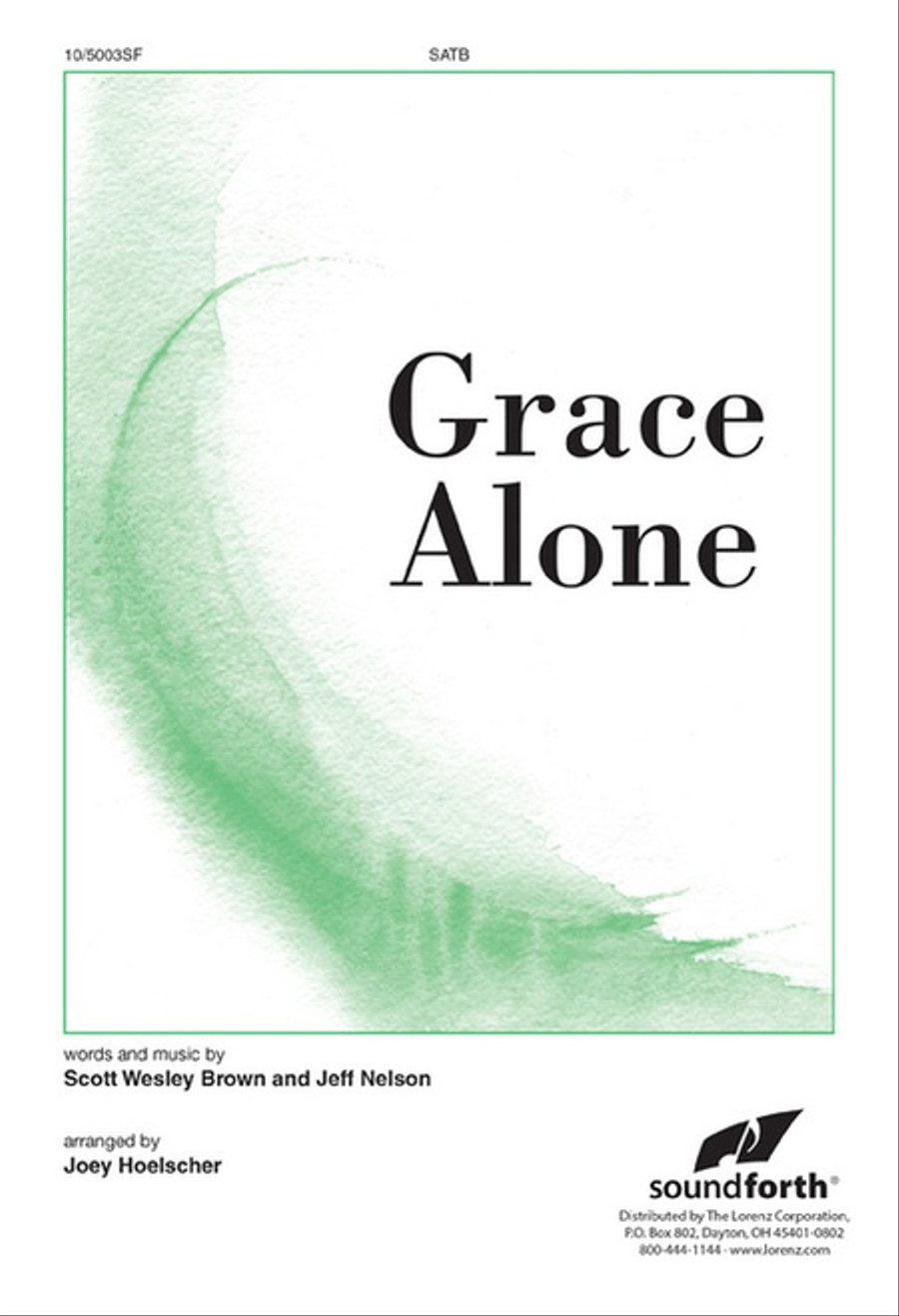 Grace Alone 4-Part scores gallery preview page 1