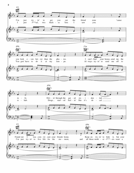 The Weeknd The Hills Sheet Music in C Minor (transposable) - Download &  Print - SKU: MN0155263