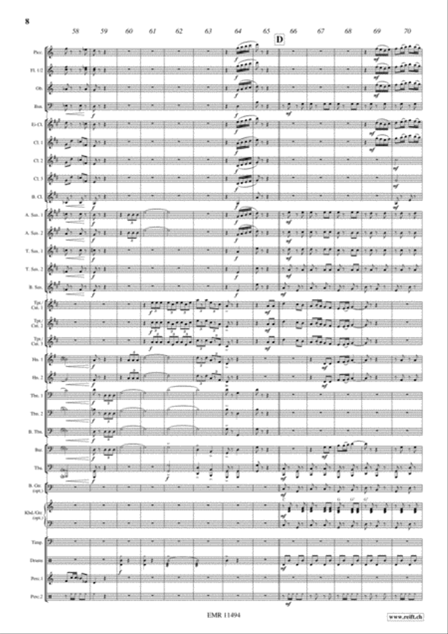 Flight To Sevilla Concert Band scores gallery preview page 9
