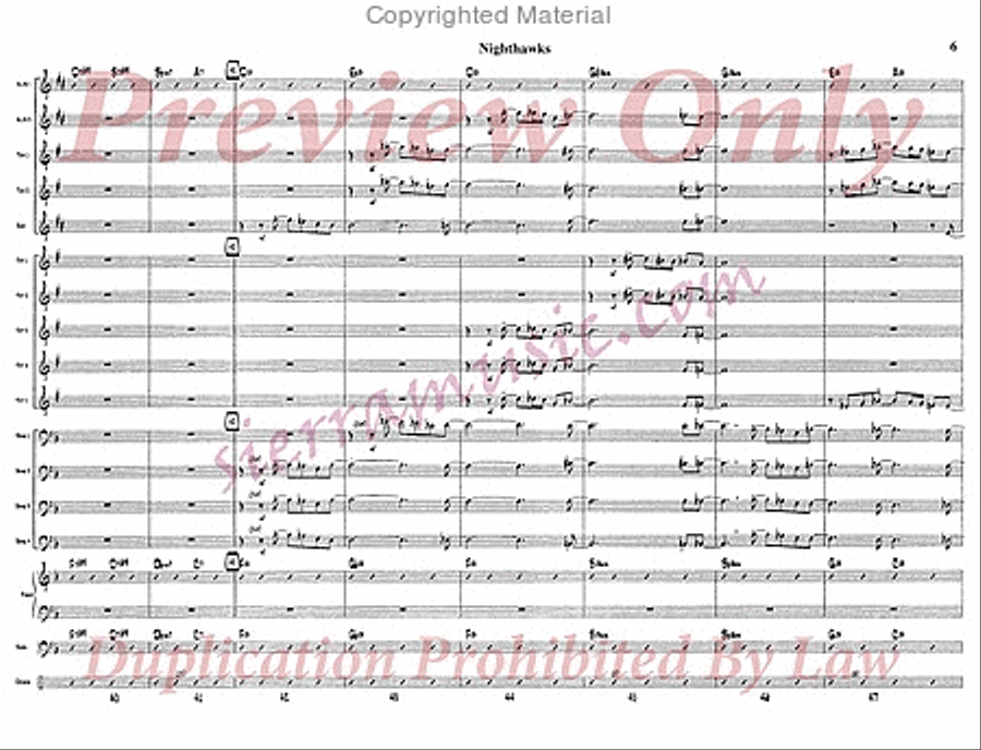 Nighthawks Nighthawks Jazz Ensemble scores gallery preview page 7