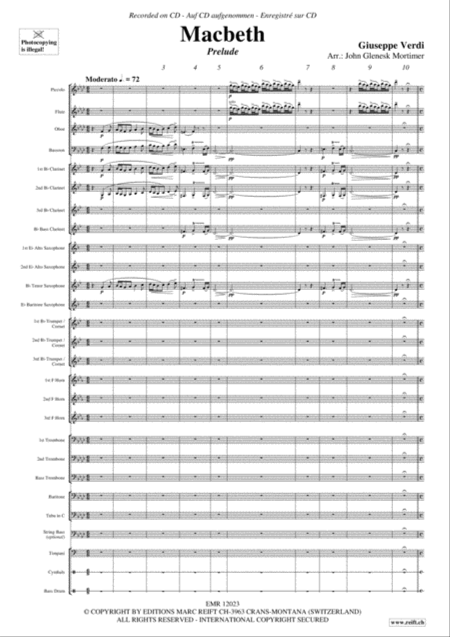 Macbeth Concert Band scores gallery preview page 4