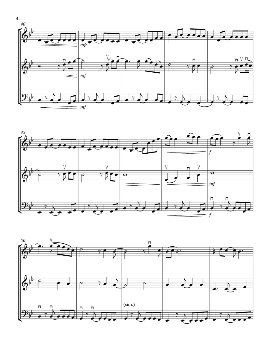 Stand By Me String Trio scores gallery preview page 4