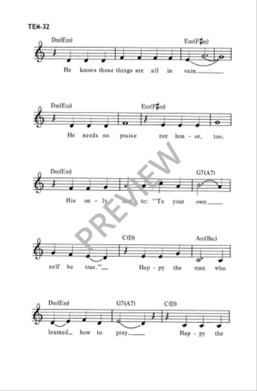 Happy the Man Unison Choir scores gallery preview page 8
