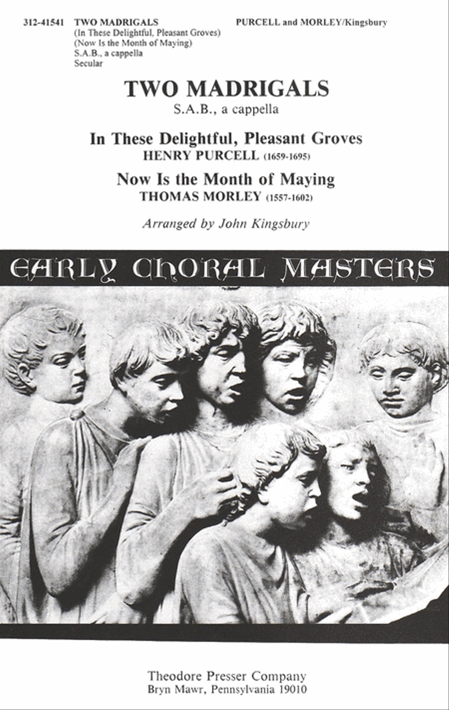 Two Madrigals 3-Part scores gallery preview page 1