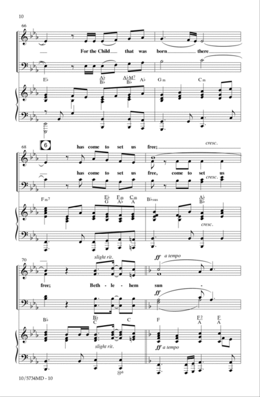 Bethlehem Morning Bethlehem Morning 4-Part scores gallery preview page 10