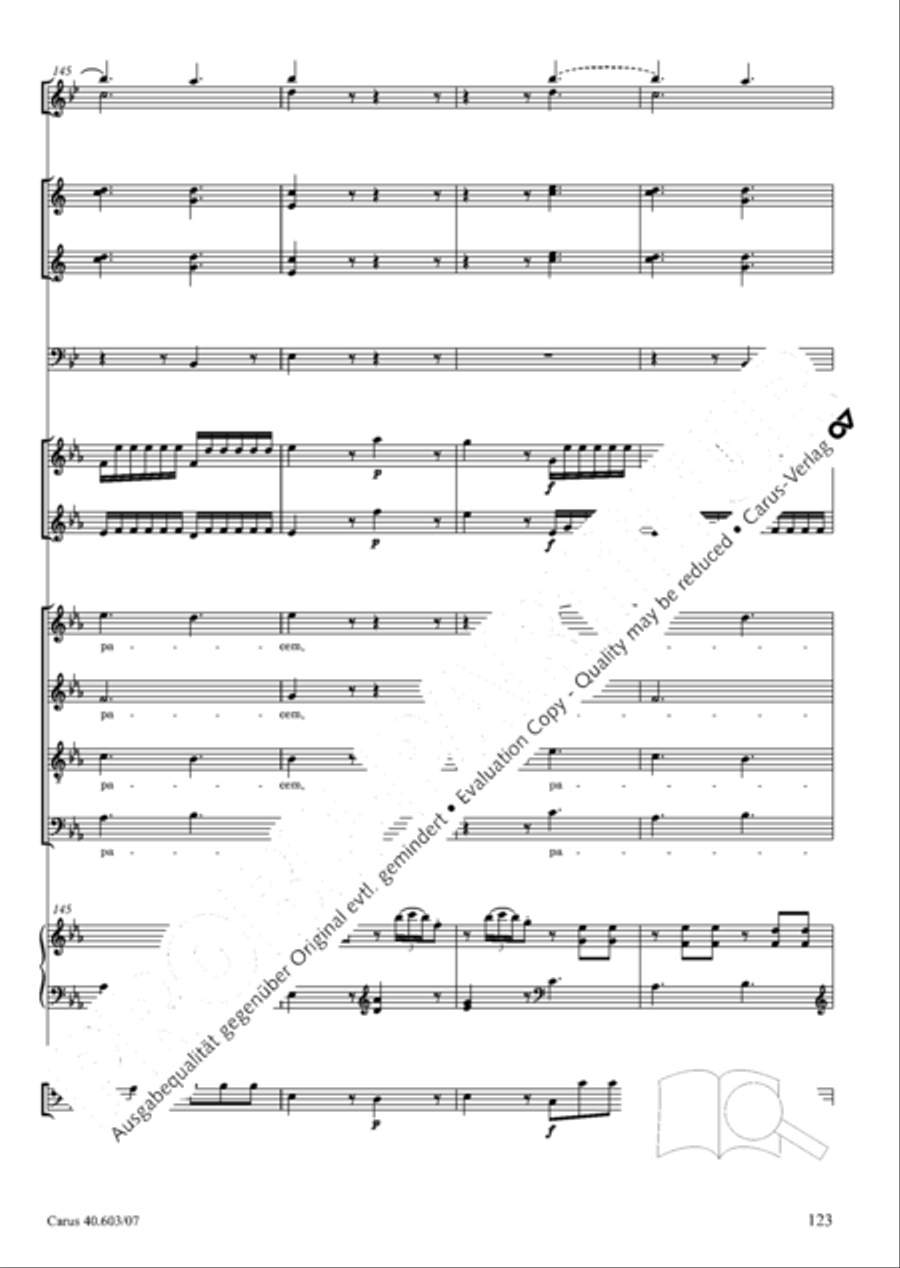 Grosse Orgelsolomesse in Es 4-Part scores gallery preview page 136