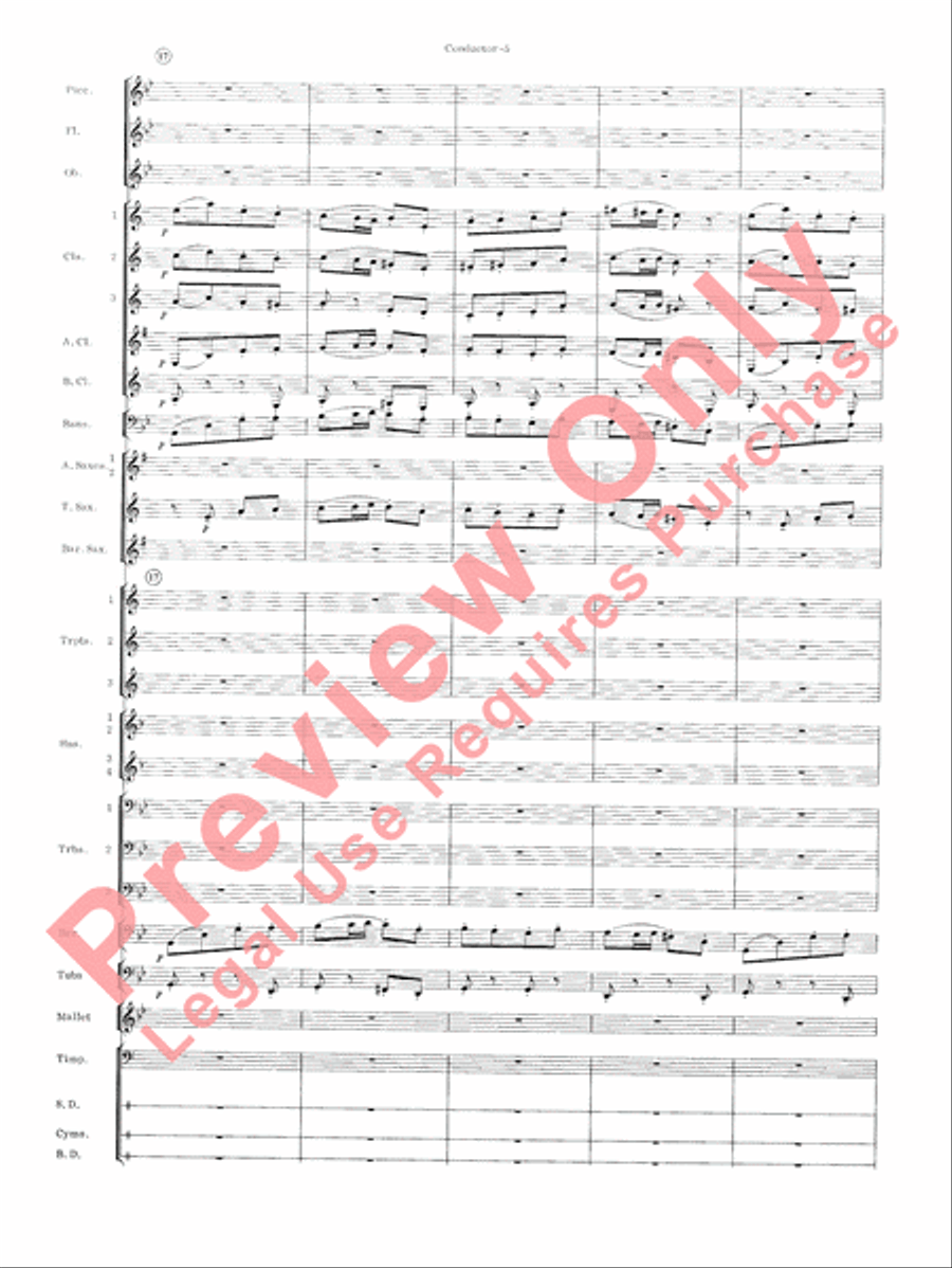 Carmen Suite Concert Band scores gallery preview page 7