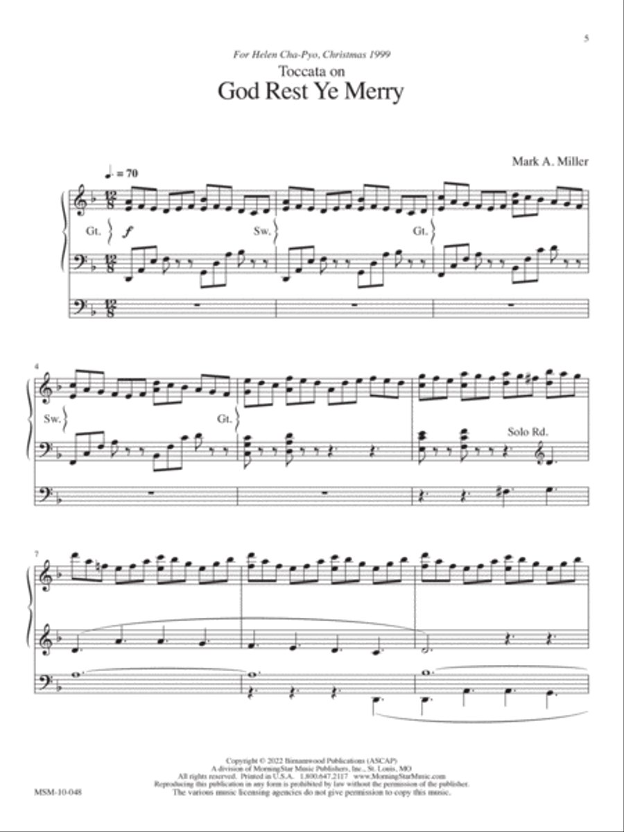 African-American Organ Music Anthology, Volume 10 Organ scores gallery preview page 5