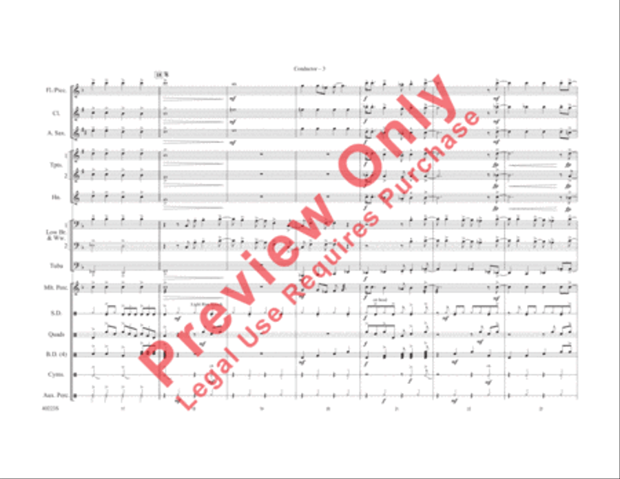 Does Anybody Really Know What Time It Is? Marching Band scores gallery preview page 4