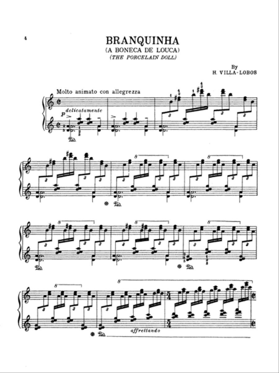 Villa-Lobos: The Baby's Family (Prole do Bebe), Volume I Piano Solo scores gallery preview page 1