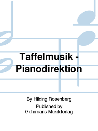 Taffelmusik - Pianodirektion