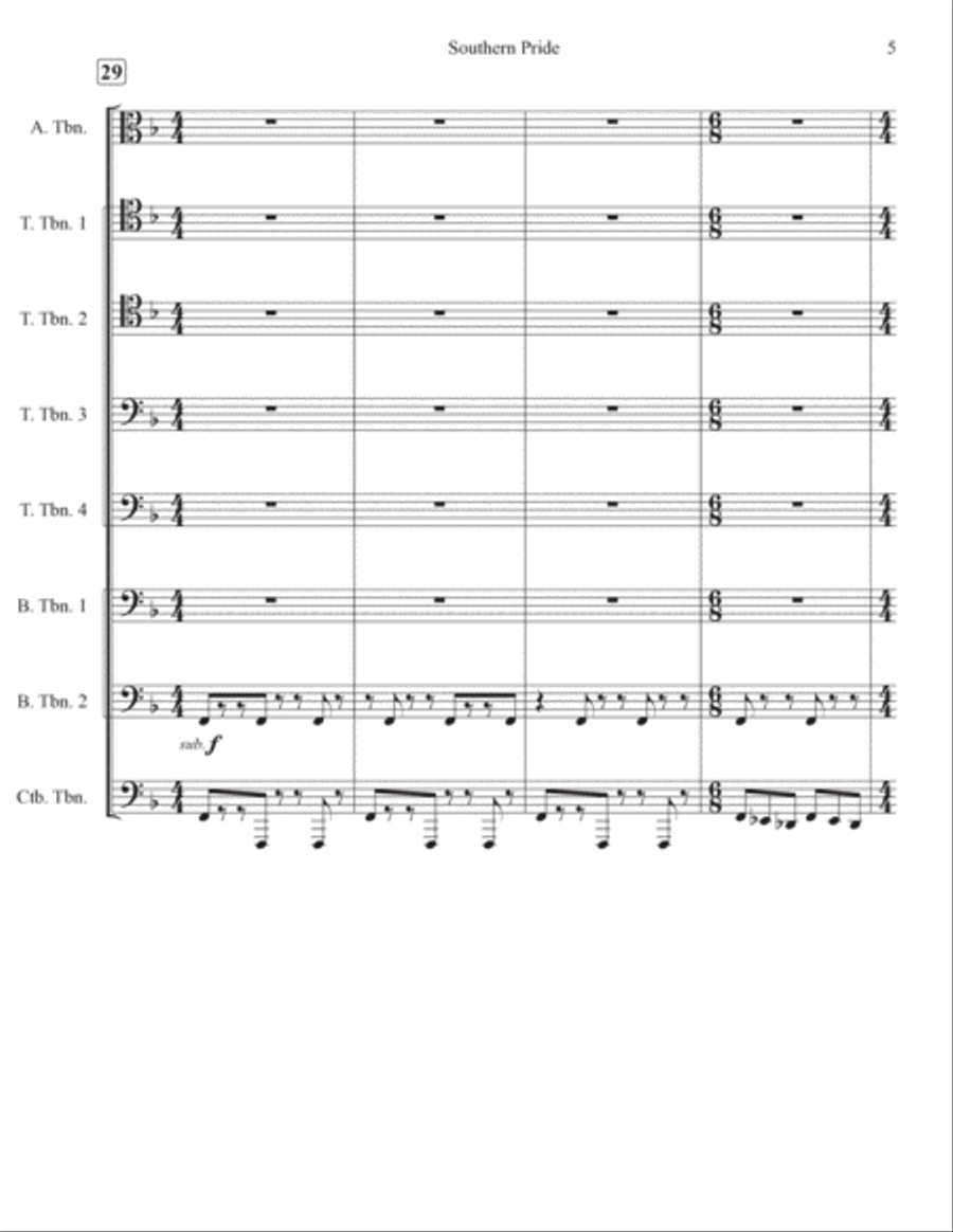 Southern Pride Trombone scores gallery preview page 5