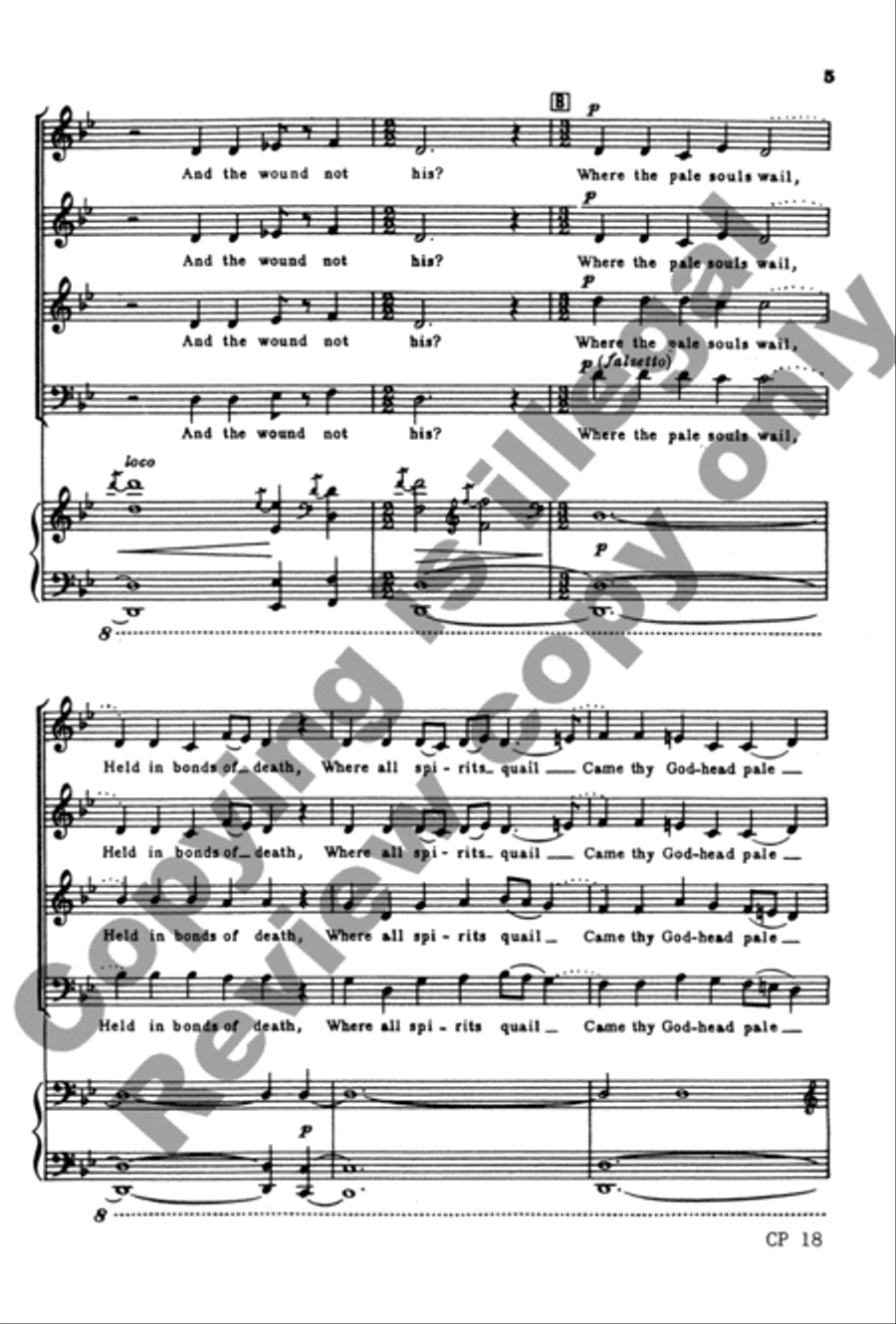 Dirge for the Savior Dirge for the Savior 4-Part scores gallery preview page 17