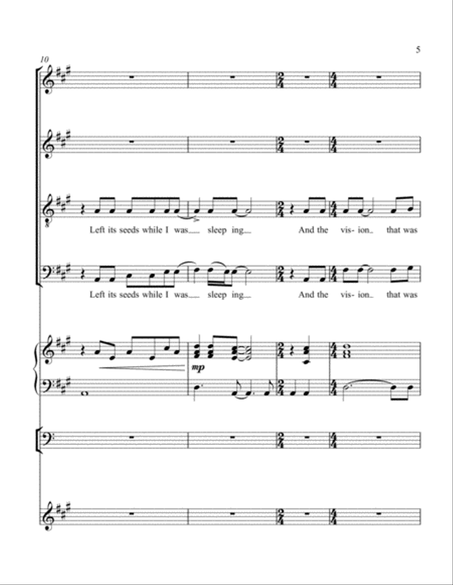 The Sound Of Silence Choir scores gallery preview page 5
