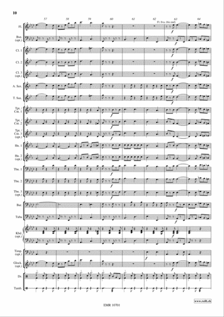 Glory, Glory, Alleluja Glory, Glory, Alleluja Concert Band scores gallery preview page 11