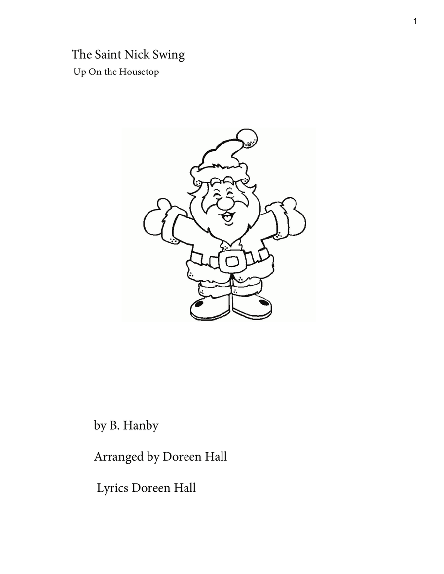 Up On The Housetop/The Saint Nick Swing Easy Piano scores gallery preview page 1