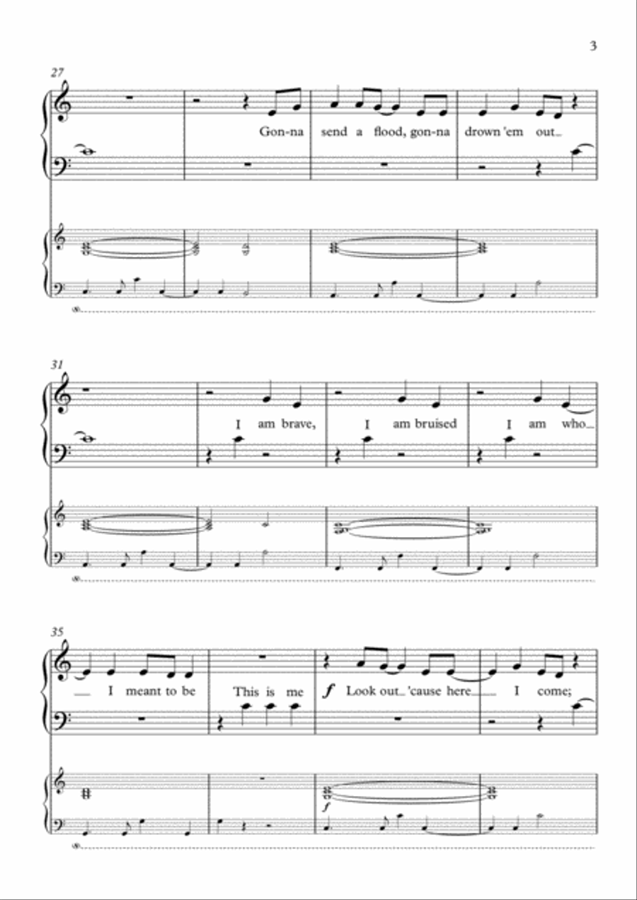 This Is Me Easy Piano scores gallery preview page 4