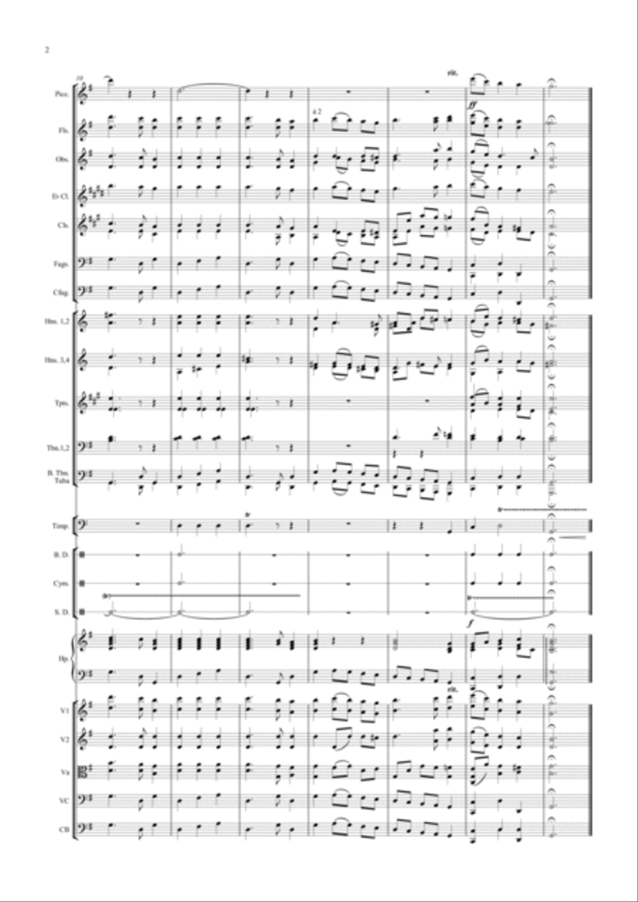 God Save The King Full Orchestra scores gallery preview page 2