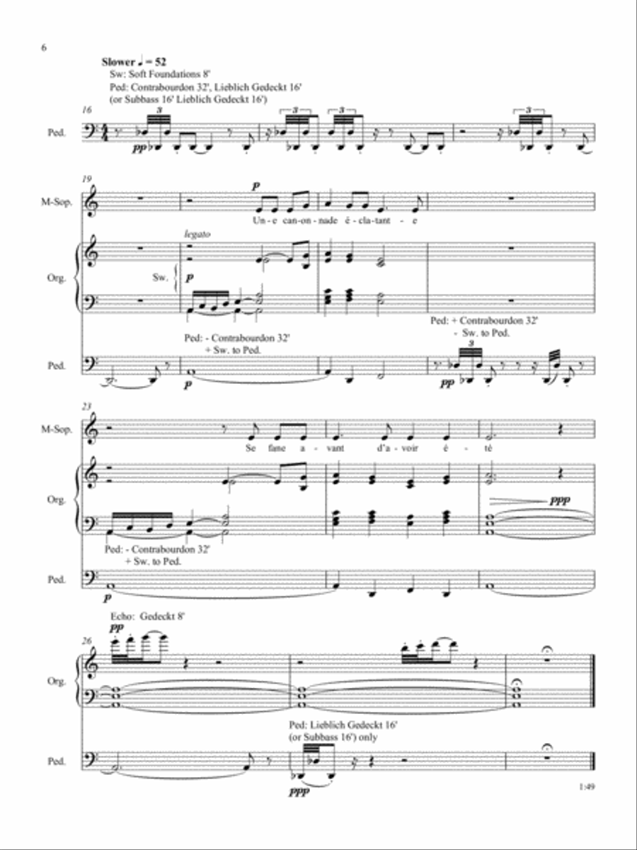 Cartes postales de la guerre (Postcards from the War) Mezzo-Soprano Voice scores gallery preview page 5