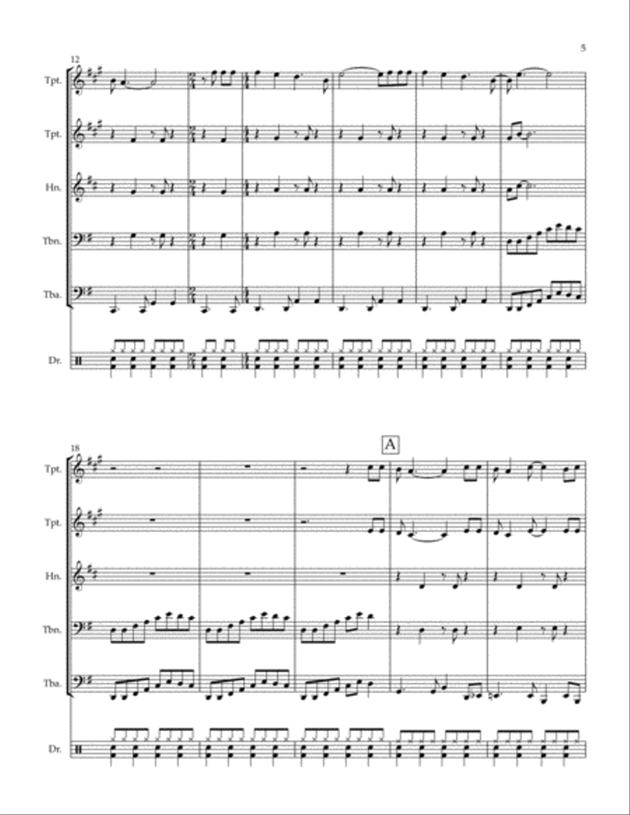 Oh, Pretty Woman Small Ensemble scores gallery preview page 5