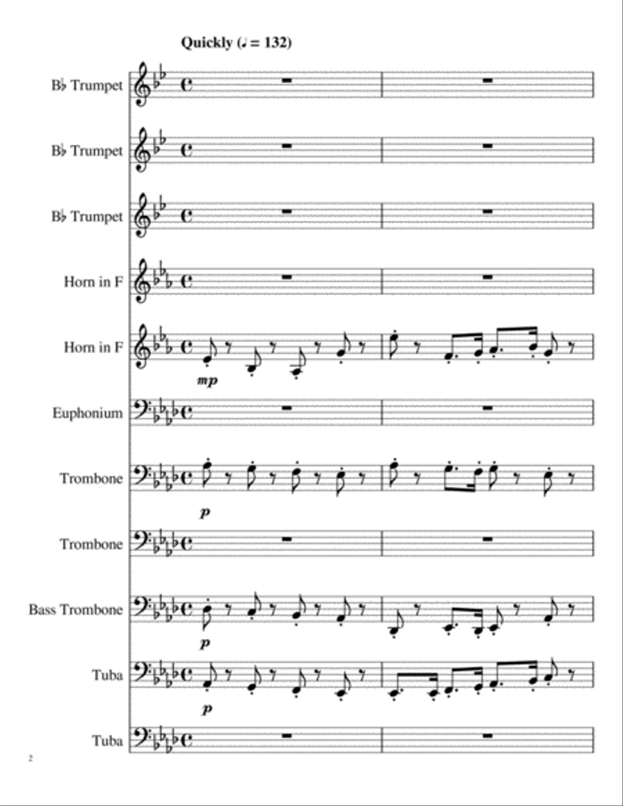 Grand Opening Grand Opening Brass Ensemble scores gallery preview page 2