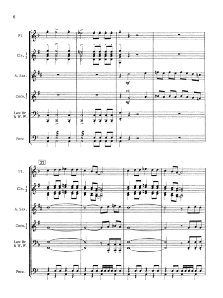 The Blue Rock (with optional Drum Set part): Score