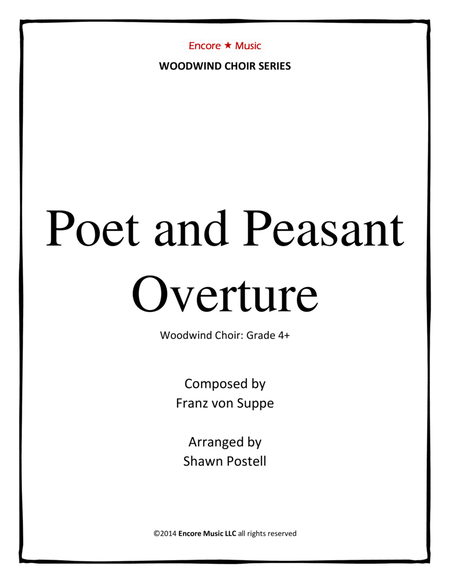 Poet and Peasant Overture for woodwind choir by Franz von Suppe image number null