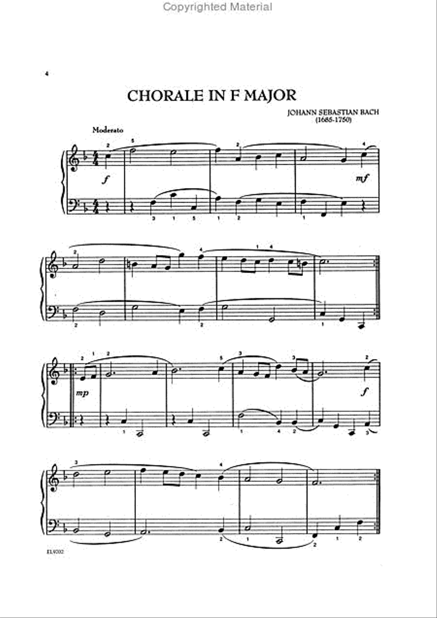 Easy Solos by the Baroque Masters Easy Piano scores gallery preview page 3