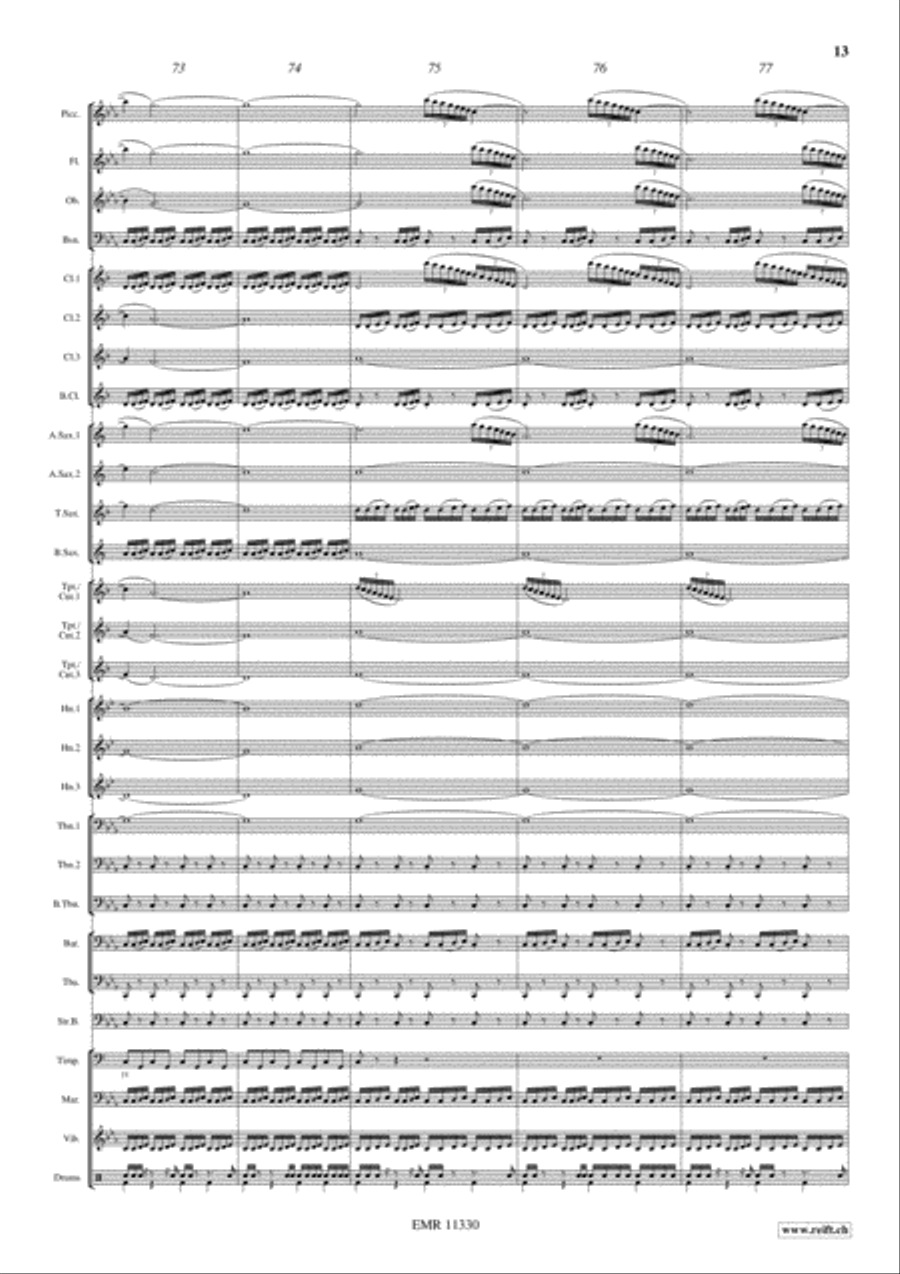 Blade Runner Concert Band scores gallery preview page 14