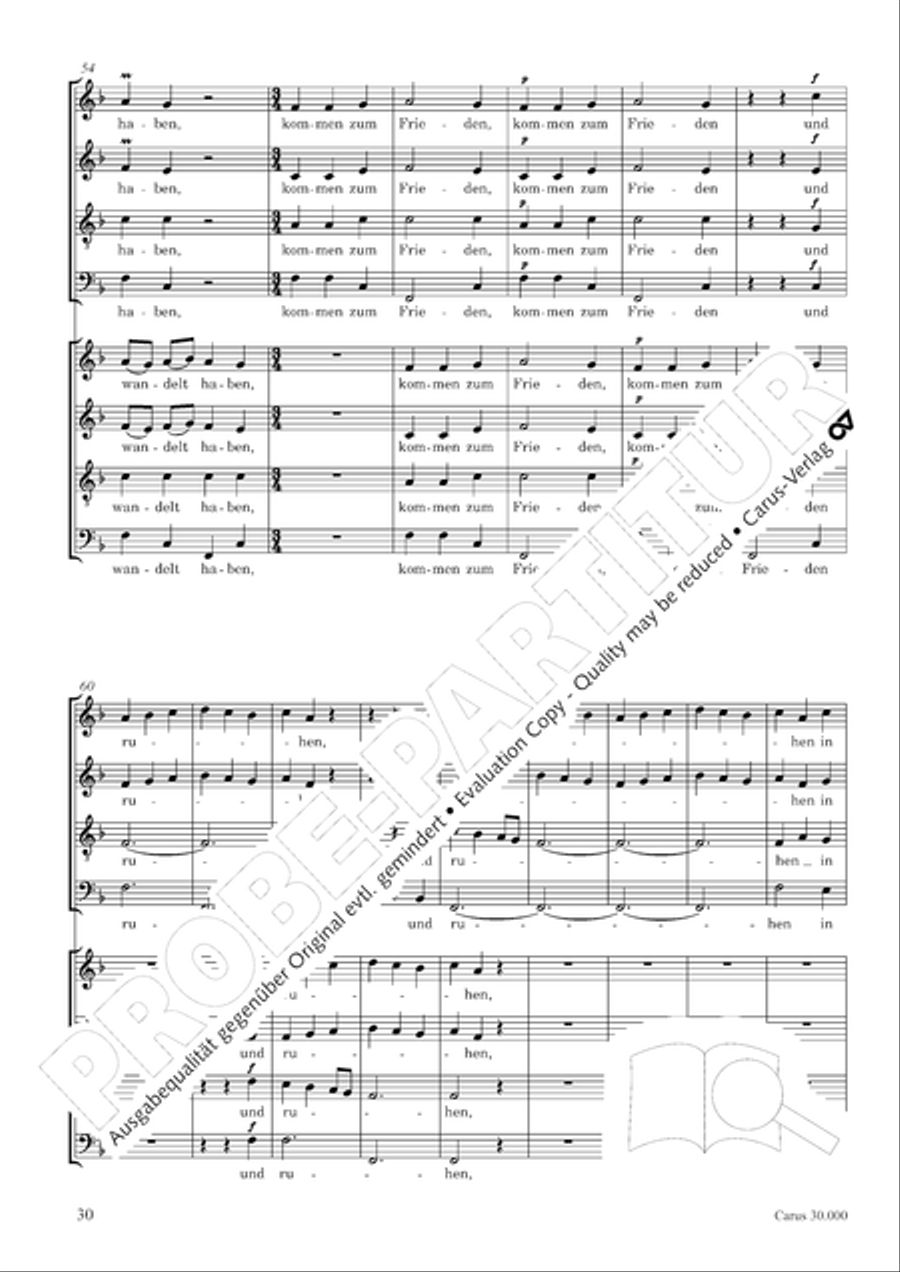 J.L. Bach: The complete motets Choir scores gallery preview page 37