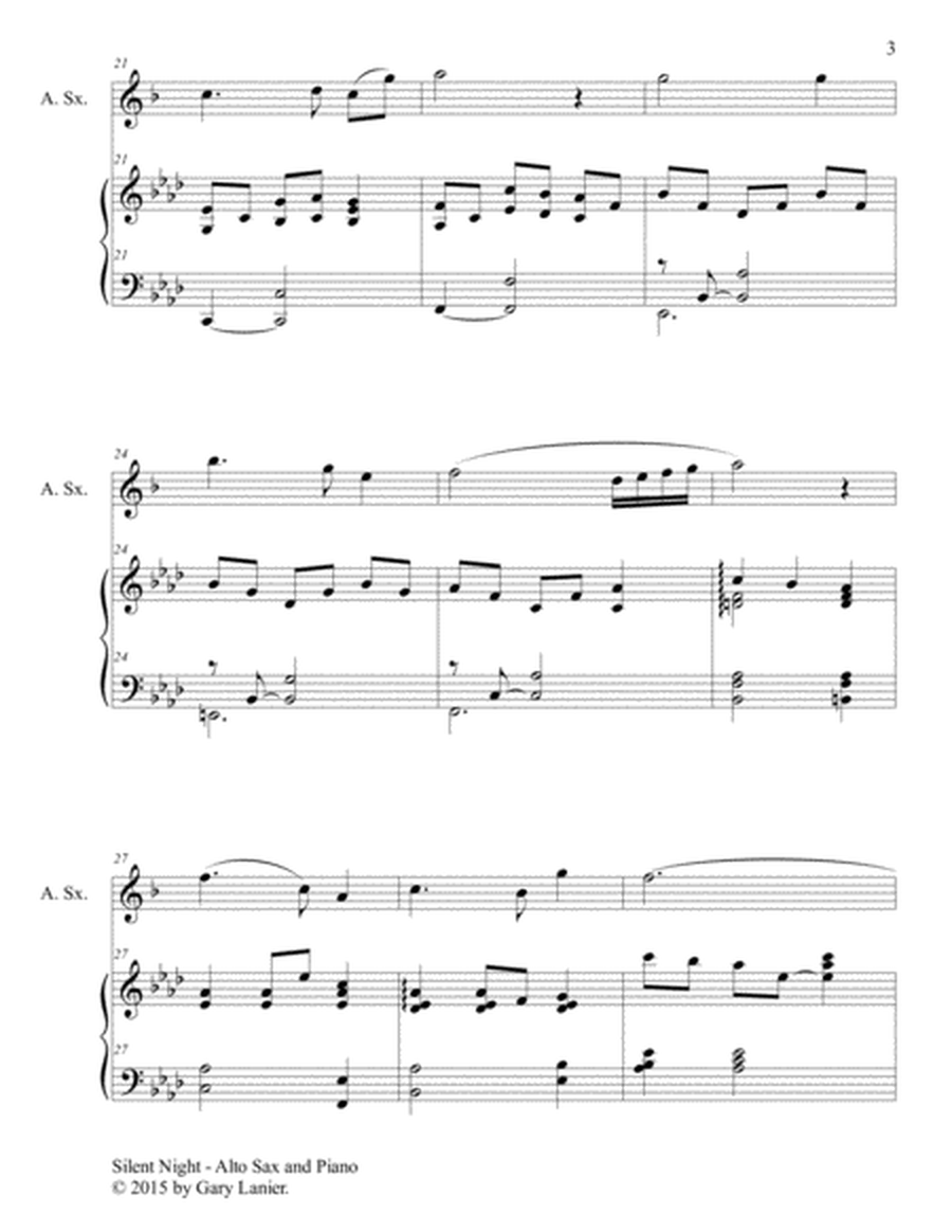 CHRISTMAS SAXOPHONE (6 Christmas songs for Alto Sax & Piano with Score/Parts) image number null