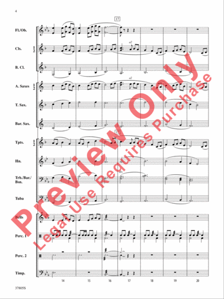 Daydreaming Concert Band scores gallery preview page 5