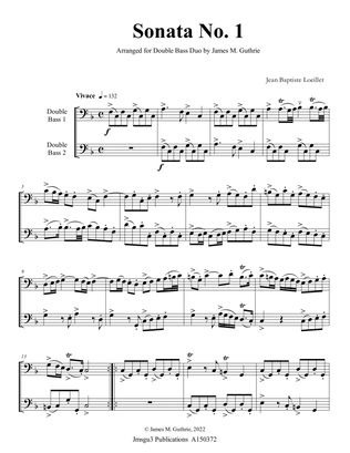 Loeillet: Six Sonatas Op. 5 No. 2 Complete for Double Bass Duo