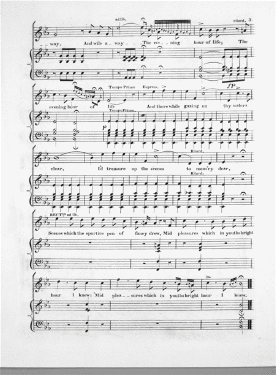 Oh Peaceful Lake Voice scores gallery preview page 3