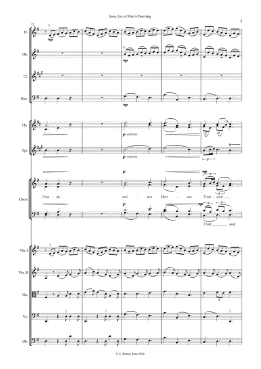 Jesu, Joy of Man's Desiring 4-Part scores gallery preview page 3